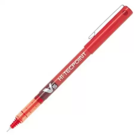 (BX-V5-R) PILOT ROLLER TINTA LÍQUIDA V-5 HI-TECPOINT ROJO