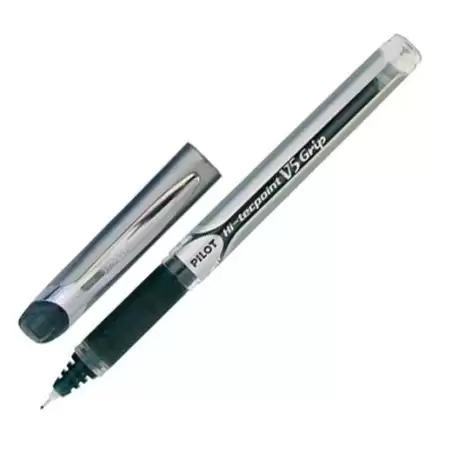 (BXGPN-V5-B) PILOT ROLLER TINTA LÍQUIDA V-5 GRIP HI-TECPOINT NEGRO