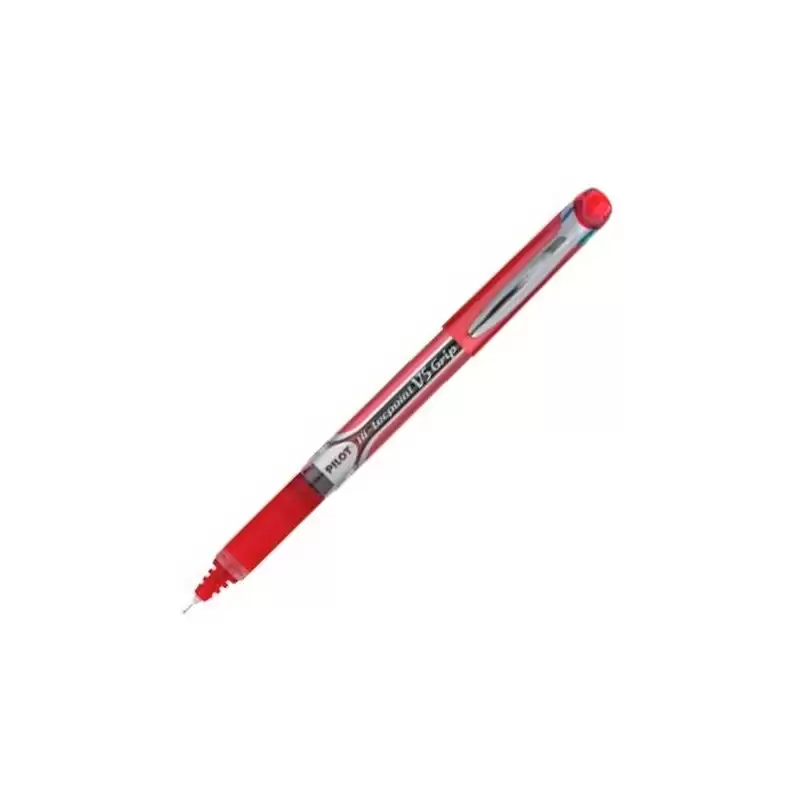 (BXGPN-V5-R) PILOT ROLLER TINTA LÍQUIDA V-5 GRIP HI-TECPOINT ROJO