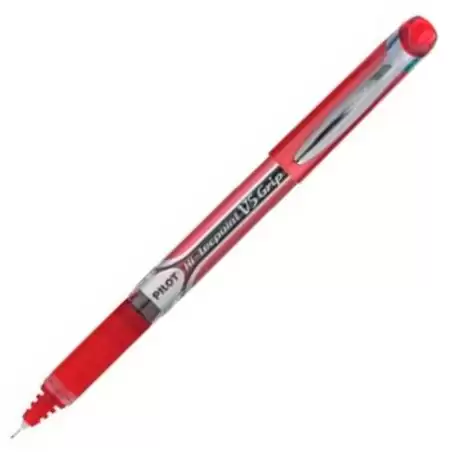 (BXGPN-V5-R) PILOT ROLLER TINTA LÍQUIDA V-5 GRIP HI-TECPOINT ROJO