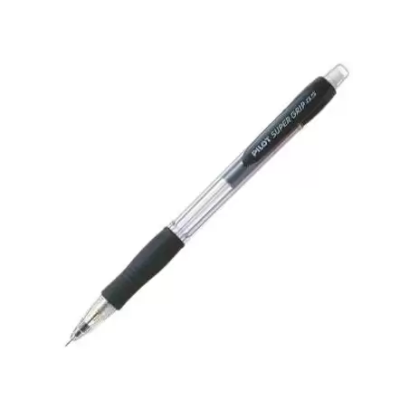 (H-185-SL-B) PILOT PORTAMINAS H-185 SUPERGRIP 0.5 CON GOMA NEGRO