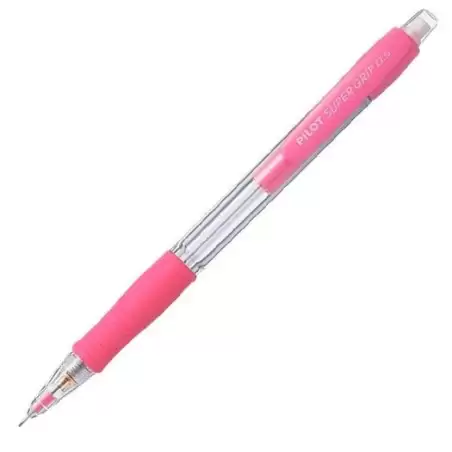 (H-185-SL-P) PILOT PORTAMINAS H-185 SUPERGRIP 0.5 CON GOMA ROSA