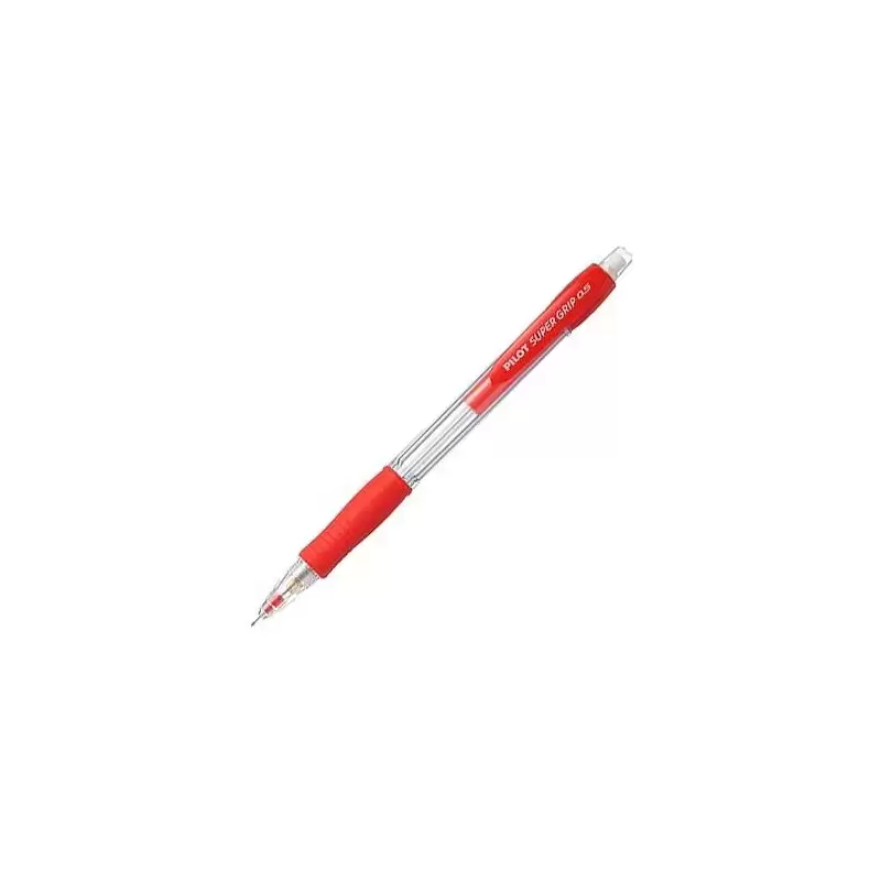 (H-185-SL-R) PILOT PORTAMINAS H-185 SUPERGRIP 0.5 CON GOMA ROJO