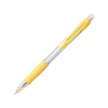 (H-185-SL-Y) PILOT PORTAMINAS H-185 SUPERGRIP 0.5 CON GOMA AMARILLO
