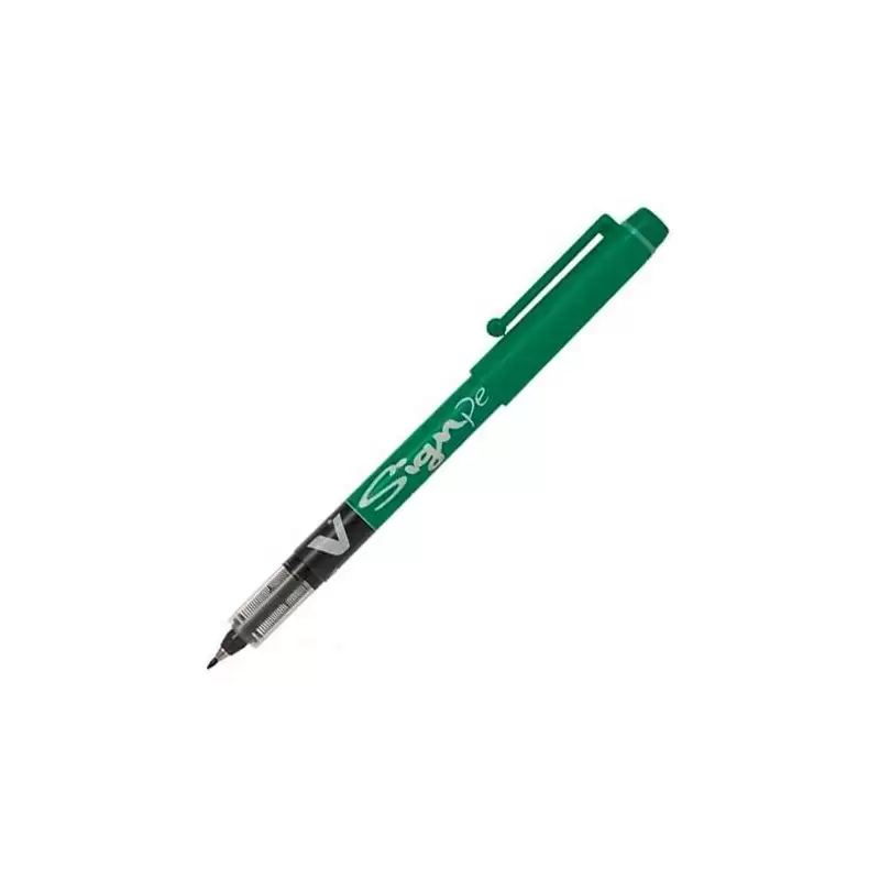 (SW-VSP-G) PILOT ROLLER TINTA LÍQUIDA VSIGN PEN PUNTA DE FIBRA 2.0MM VERDE