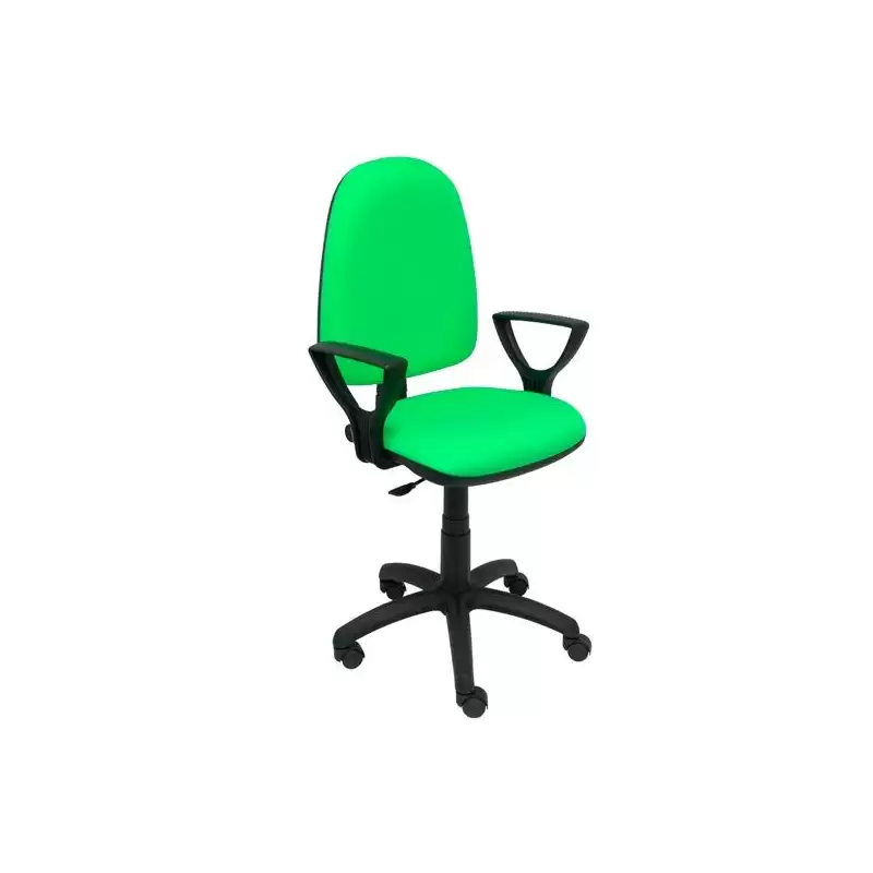 (04CPBALI22BGOLF) PIQUERAS Y CRESPO SILLA AYNA GIRATORIA C.PERMANENTE BRAZOS FIJOS TEJIDO BALI VERDE PISTACHO