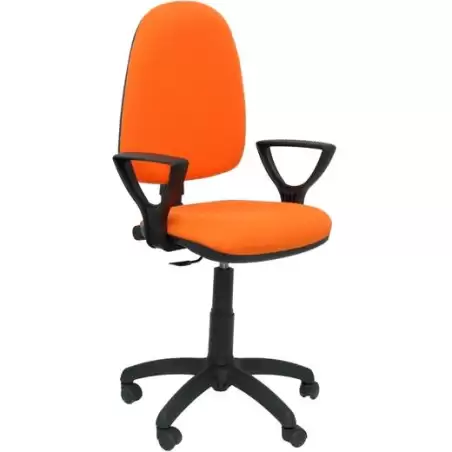(04CPBALI308BGOLF) PIQUERAS Y CRESPO SILLA AYNA GIRATORIA C.PERMANENTE BRAZOS FIJOS TEJIDO BALI NARANJA