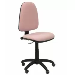 (04CPBALI710RP) PIQUERAS Y CRESPO SILLA AYNA GIRATORIA C.PERMANENTE RUEDAS DE PARQUÉ TEJIDO BALI ROSA PÁLIDO