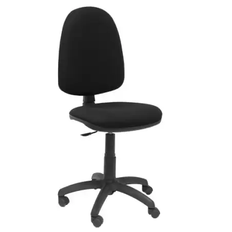 (04CPBALI840) PIQUERAS Y CRESPO SILLA AYNA GIRATORIA CONTACTO PERMANENTE TEJIDO BALI NEGRO