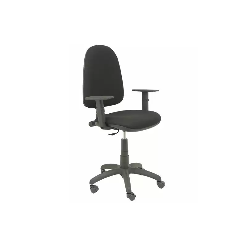 (04CPBALI840B10) PIQUERAS Y CRESPO SILLA AYNA GIRATORIA C.PERMANENTE BRAZOS REGULABLES TEJIDO BALI NEGRO