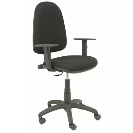 (04CPBALI840B10) PIQUERAS Y CRESPO SILLA AYNA GIRATORIA C.PERMANENTE BRAZOS REGULABLES TEJIDO BALI NEGRO