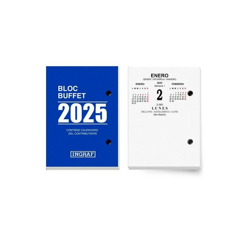 (355408) INGRAF BLOC BUFETE CASTELLANO 2025  *** 2025 ***