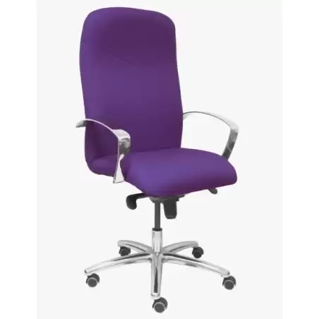 (115DBBALI760) PIQUERAS Y CRESPO SILLÓN DE DIRECCIÓN CAUDETE GIRATORIO BASCULANTE REGULABLE BRAZOS/F TEJIDO BALI MORADO