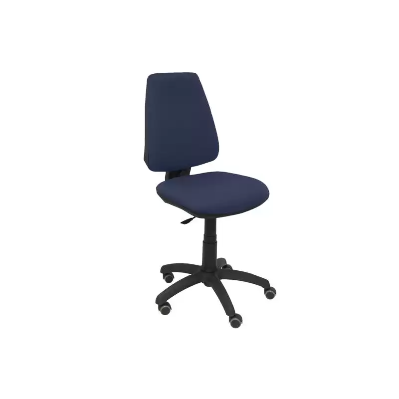 (14CPBALI200RP) PIQUERAS Y CRESPO SILLA ELCHE GIRATORIA C.PERMANENTE RUEDAS DE PARQUÉ TEJIDO BALI AZUL MARINO