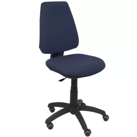 (14CPBALI200RP) PIQUERAS Y CRESPO SILLA ELCHE GIRATORIA C.PERMANENTE RUEDAS DE PARQUÉ TEJIDO BALI AZUL MARINO