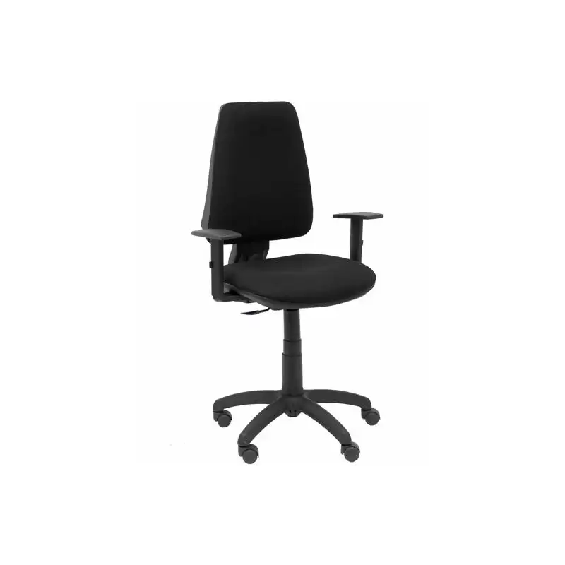 (14CPBALI840B10) PIQUERAS Y CRESPO SILLA ELCHE GIRATORIA C.PERMANENTE BRAZOS REGULABLES TEJIDO BALI NEGRO