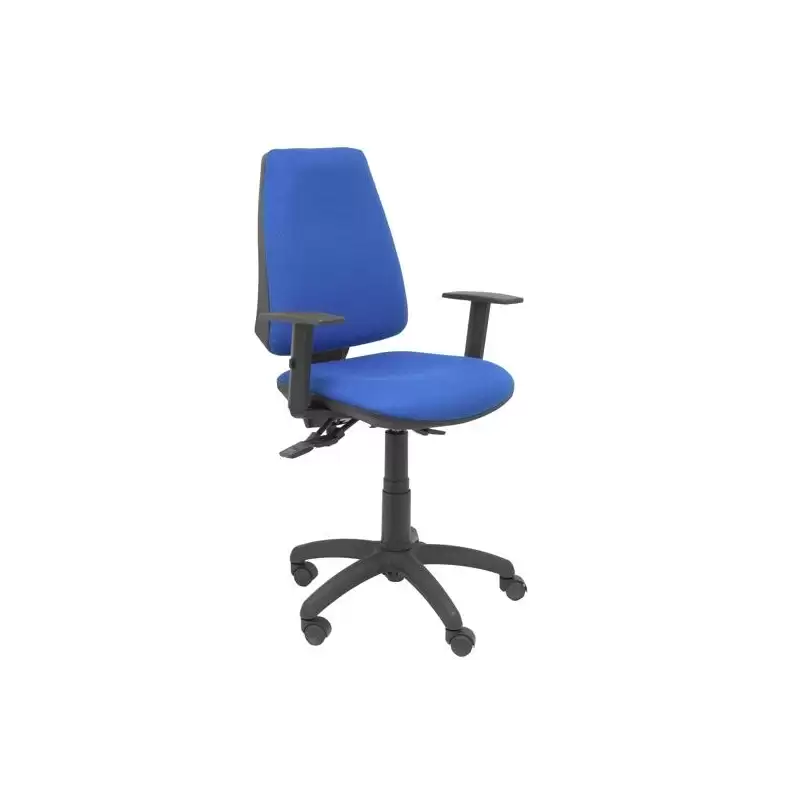 (14SBALI229B10) PIQUERAS Y CRESPO SILLA ELCHE GIRATORIA ASINCRO BRAZOS REGULABLES TEJIDO BALI AZUL