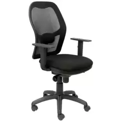 (15SNBALI840) PIQUERAS Y CRESPO SILLA JORQUERA MALLA NEGRA ASIENTO BALI NEGRO