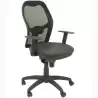 (15SNSPNE) PIQUERAS Y CRESPO SILLA JORQUERA GIRATORIA SINCRO BRAZOS REG. RESPALDO MALLA ASIENTO SIMILPIEL NEGRO