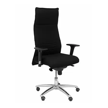 (206SBALI840) PIQUERAS Y CRESPO SILLÓN ALBACETE ASIENTO Y RESPALDO TAPIZADOS EN TEJIDO BALI COLOR NEGRO