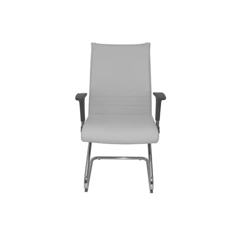 (208CPSPBL) PIQUERAS Y CRESPO SILLÓN CONFIDENTE PATÍN ALBACETE SIMILPIEL BLANCO