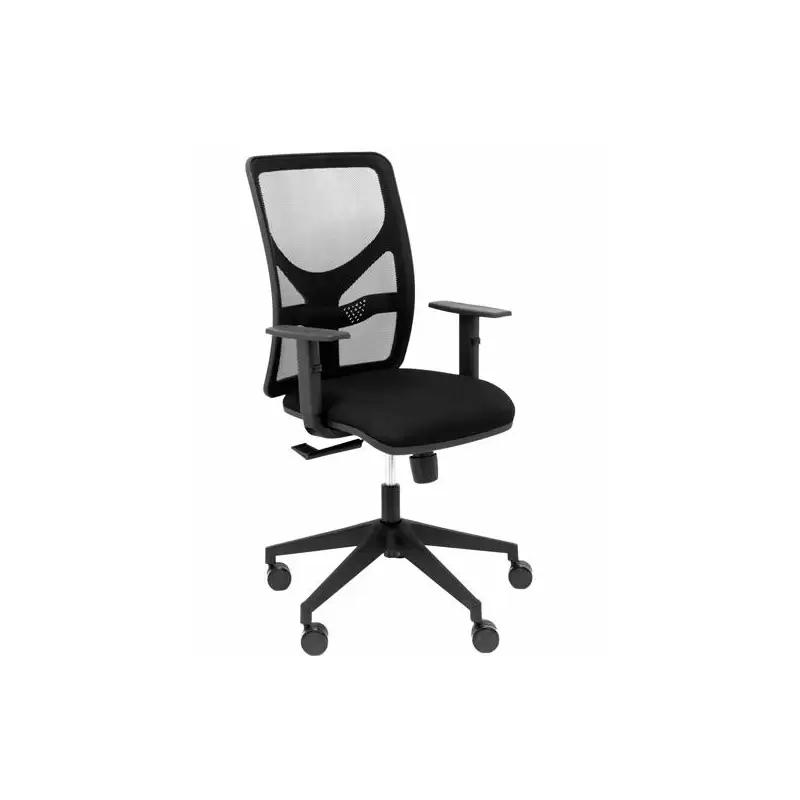 (21SBALI840B10) PIQUERAS Y CRESPO SILLA MOTILLA TRASLACK MALLA ASIENTO BALI BRAZO REGULABLE NEGRO