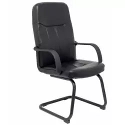 (262SPNE) PIQUERAS Y CRESPO SILLÓN VILLA CONFIDENTE PATÍN SIMILPIEL NEGRO