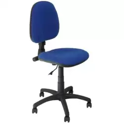 (267CPARAN229) PIQUERAS Y CRESPO SILLA ALCADOZO GIRATORIA CONTACTO PERMANENTE S/BRAZOS TEJIDO ARÁN AZUL