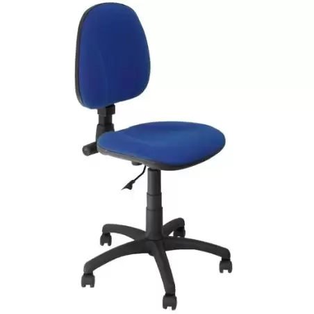 (267CPARAN229) PIQUERAS Y CRESPO SILLA ALCADOZO GIRATORIA CONTACTO PERMANENTE S/BRAZOS TEJIDO ARÁN AZUL