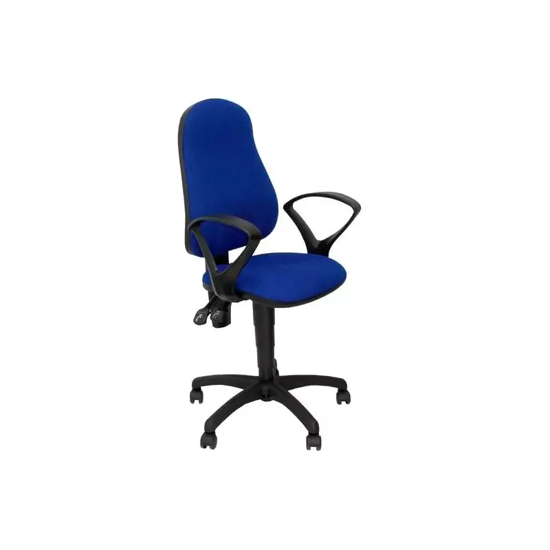 (271SARAN229) PIQUERAS Y CRESPO SILLA ALAMO CP BRAZOS FIJOS ASIENTO TEJIDO ARAN AZUL