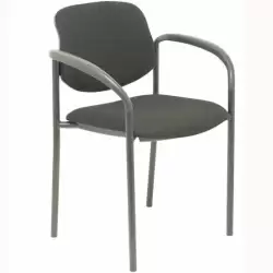 (27NBALI840CB) PIQUERAS Y CRESPO SILLA FIJA STYL B/FIJOS CHASIS NEGRO TEJIDO BALI NEGRO