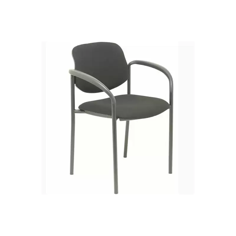 (27NBALI840CB) PIQUERAS Y CRESPO SILLA FIJA STYL B/FIJOS CHASIS NEGRO TEJIDO BALI NEGRO