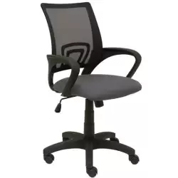 (312BM840B600RN) PIQUERAS Y CRESPO SILLA OPERATIVA VIANOS B/FIJOS RESPALDO MALLA NEGRO ASIENTO BALI GRIS OSCURO