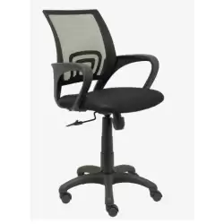 (312NE) PIQUERAS Y CRESPO SILLA OPERATIVA VIANOS B/FIJOS RESPALDO DE MALLA NEGRO ASIENTO BALI NEGRO