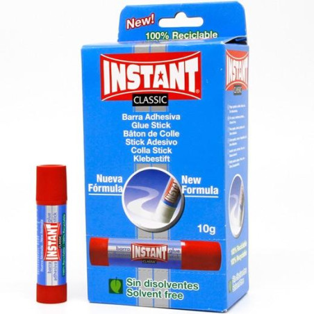 (11311) INSTANT PEGAMENTO EN BARRA CLASSIC 10GR SIN DISOLVENTES