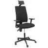 (322NECC) PIQUERAS Y CRESPO SILLA ERGONÓMICA I-LINE C/CABECERO B/REGULABLES TEJIDO ARÁN NEGRO