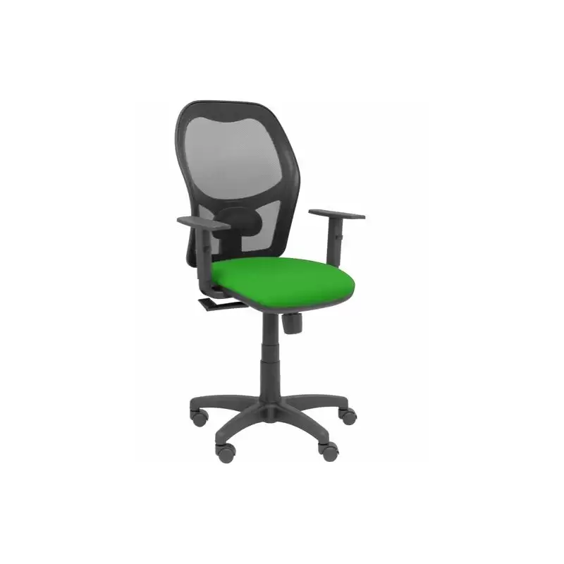 (345SM840B15B10CRN) PIQUERAS Y CRESPO SILLA ALOCÉN GIRATORIA SINCRO BRAZOS REG. REFUERZO LUMBAR RESPALDO MALLA NEGRO ASIENTO ...