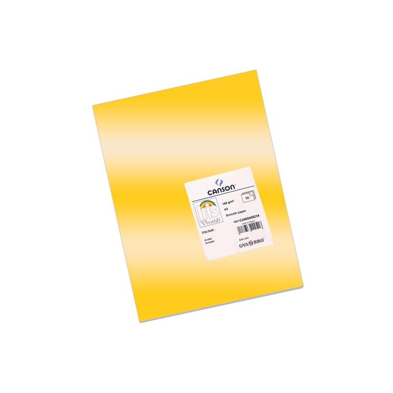 (C200005834) IRIS CARTULINA 297X420MM 185GR ORO -50U-