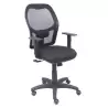 (345SM840B840B10CRP) PIQUERAS Y CRESPO SILLA ALOCÉN SINCRO B/REGULABLE RESPALDO DE MALLA NEGRO ASIENTO NEGRO