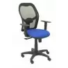 (345SNB229B10) PIQUERAS Y CRESPO SILLA ALOCÉN SINCRO B/REGULABLE RESPALDO DE MALLA NEGRO ASIENTO AZUL