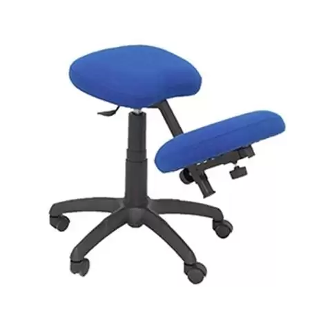 (37GBALI229) PIQUERAS Y CRESPO TABURETE LIETOR REGULABLE GIRATORIO BALI AZUL