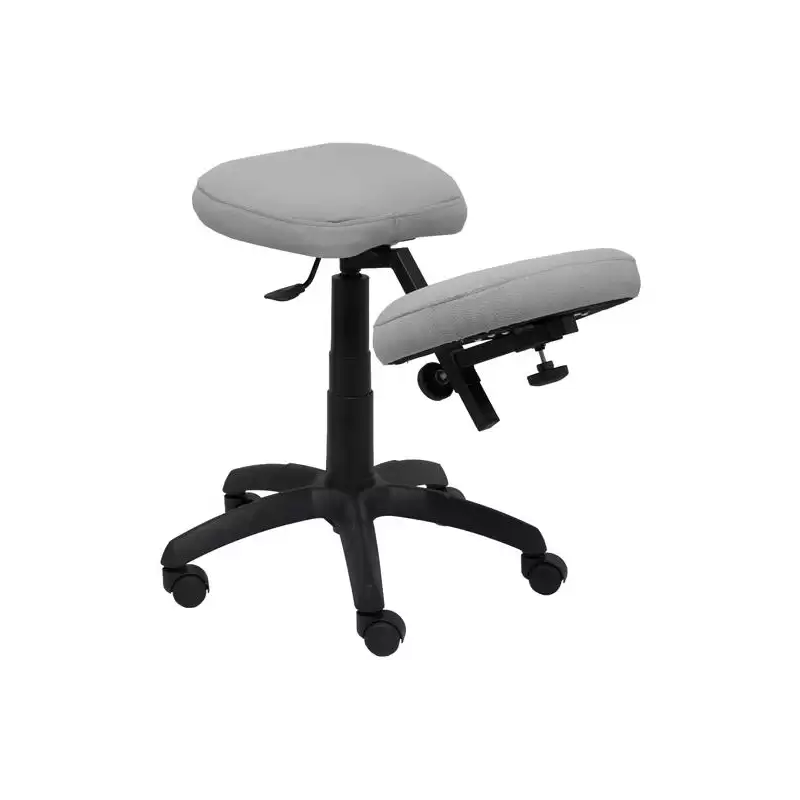 (37GBALI40) PIQUERAS Y CRESPO TABURETE LIETOR REGULABLE GIRATORIO BALI GRIS CLARO