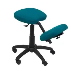 (37GBALI429) PIQUERAS Y CRESPO TABURETE LIETOR REGULABLE GIRATORIO BALI VERDE OSCURO