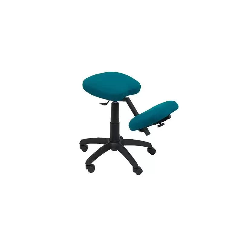 (37GBALI429) PIQUERAS Y CRESPO TABURETE LIETOR REGULABLE GIRATORIO BALI VERDE OSCURO