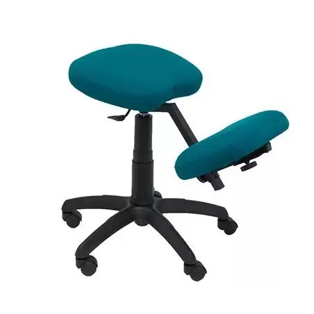 (37GBALI429) PIQUERAS Y CRESPO TABURETE LIETOR REGULABLE GIRATORIO BALI VERDE OSCURO