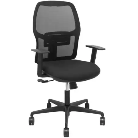 (394SM840B840B10B68R6) PIQUERAS Y CRESPO SILLA ALFERA GIRATORIA SINCRO B/REGULABLES RESPALDO DE MALLA Y ASIENTO TAPIZADO TEJI...