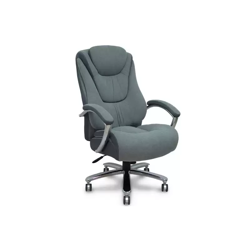 (531B14SWY671CRRN60) PIQUERAS Y CRESPO SILLÓN DE VISITA ERGO531 BASCULANTE BASE CROMADA RUEDAS DE NAILON TAPIZADO TELA 3D GRIS