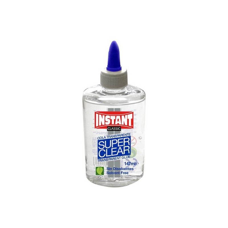 (11091) INSTANT COLA SUPERCLEAR BOTELLA 147ML TRANSPARENTE