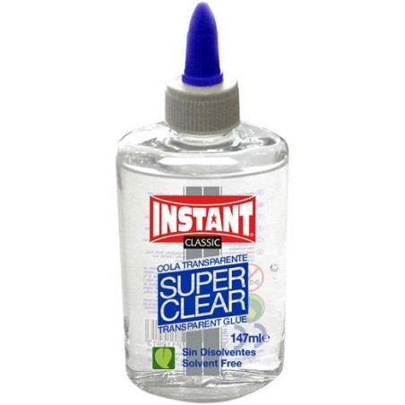 (11091) INSTANT COLA SUPERCLEAR BOTELLA 147ML TRANSPARENTE