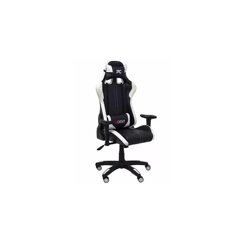 (7216DBSPNE) PIQUERAS Y CRESPO SILLA GAMING PARAISO BASCULANTE GIRATORIA REGULABLE EN ALTURA NEGRO Y BLANCO
